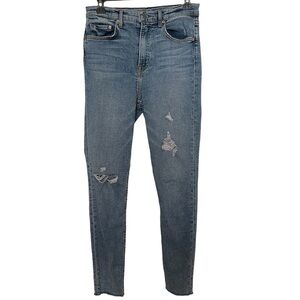 GRLFRND Blue Kendall Distressed Jeans Size 27